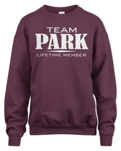 PARK BL62-K4-128 - Personalized “Team NAME Lifetime Member” - Unisex Sweatshirt - Maroon