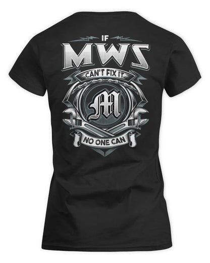 MWS AP81-K4-626 - Personalized Ahmed Quote Apparel “If Ahmed Can't Fix It, No One Can” - Women's Standard T-Shirt - Black