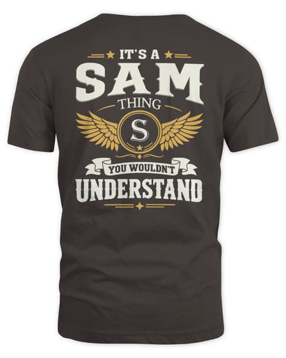 SAM KT06-M008 It’s a [NAME] Thing – You Wouldn’t Understand | Personalized Vintage T-Shirt - Unisex Standard T-Shirt - Dark Chocolate