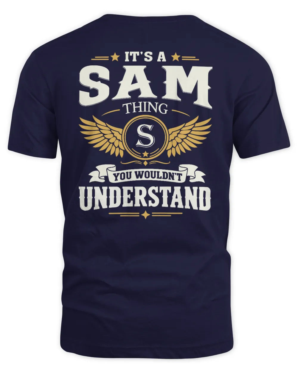 SAM KT06-M008 It’s a [NAME] Thing – You Wouldn’t Understand | Personalized Vintage T-Shirt - Unisex Standard T-Shirt - Navy