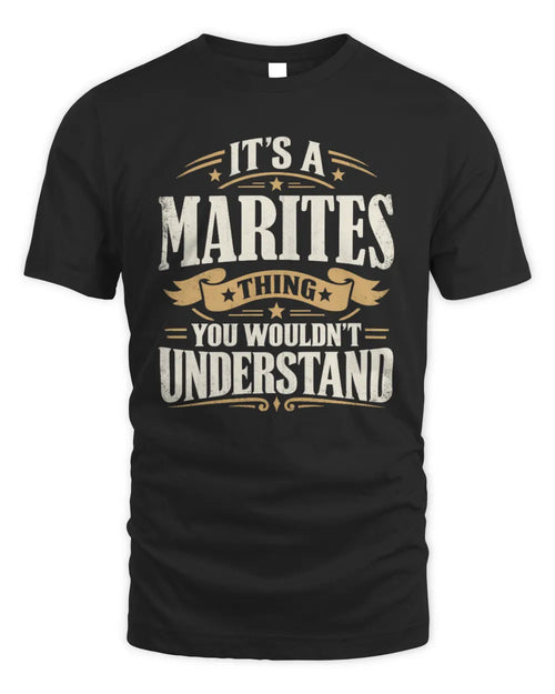 MARITES P08 TH51 - Personalized “It’s a/an [NAME] Thing – You Wouldn’t Understand” Shirt - Unisex Standard T-Shirt - Black