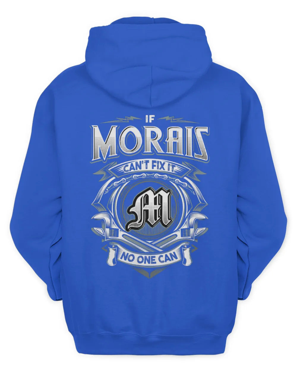 MORAIS AP81-K4-626 - Personalized Ahmed Quote Apparel “If Ahmed Can't Fix It, No One Can” - Unisex Hoodie - Royal