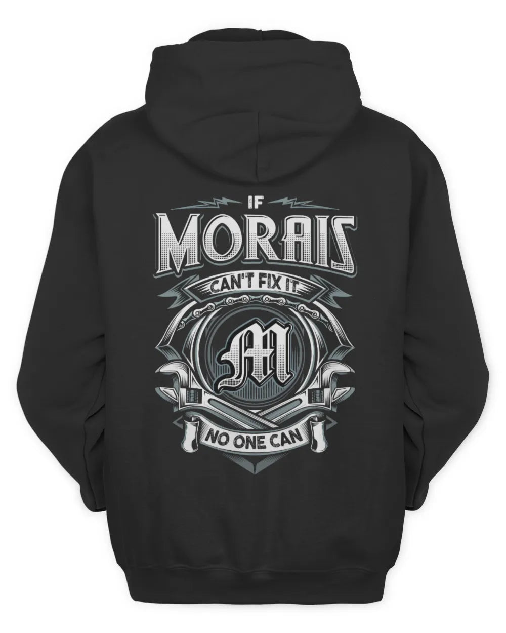 MORAIS AP81-K4-626 - Personalized Ahmed Quote Apparel “If Ahmed Can't Fix It, No One Can” - Unisex Hoodie - Black