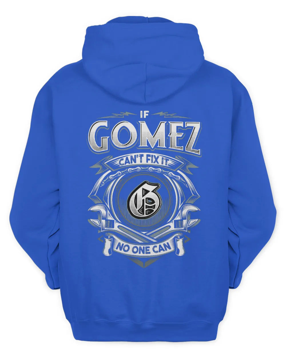 GOMEZ AP81-K4-626 - Personalized Ahmed Quote Apparel “If Ahmed Can't Fix It, No One Can” - Unisex Hoodie - Royal