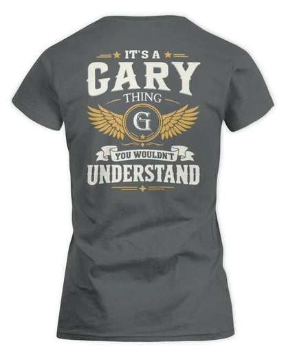 GARY KT06-M008 It’s a [NAME] Thing – You Wouldn’t Understand | Personalized Vintage T-Shirt - Women's Standard T-Shirt - Charcoal