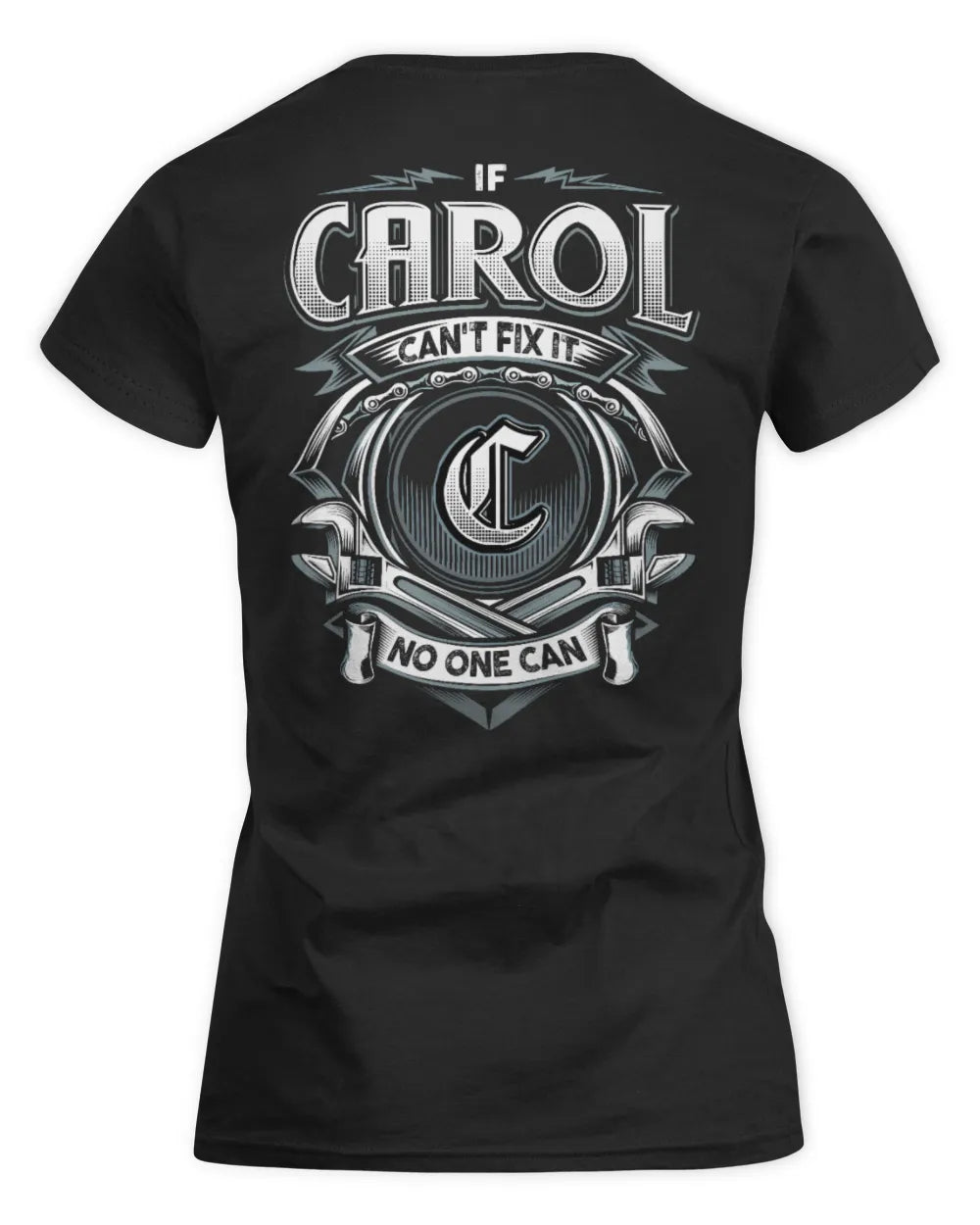 CAROL AP81-K4-626 - Personalized Ahmed Quote Apparel “If Ahmed Can't Fix It, No One Can” - Women's Standard T-Shirt - Black