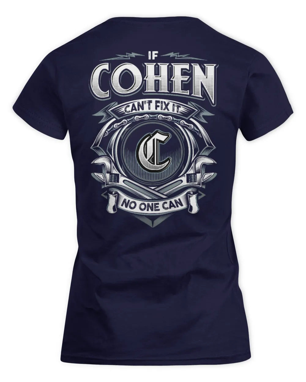 COHEN AP81-K4-626 - Personalized Ahmed Quote Apparel “If Ahmed Can't Fix It, No One Can” - Women's Standard T-Shirt - Navy