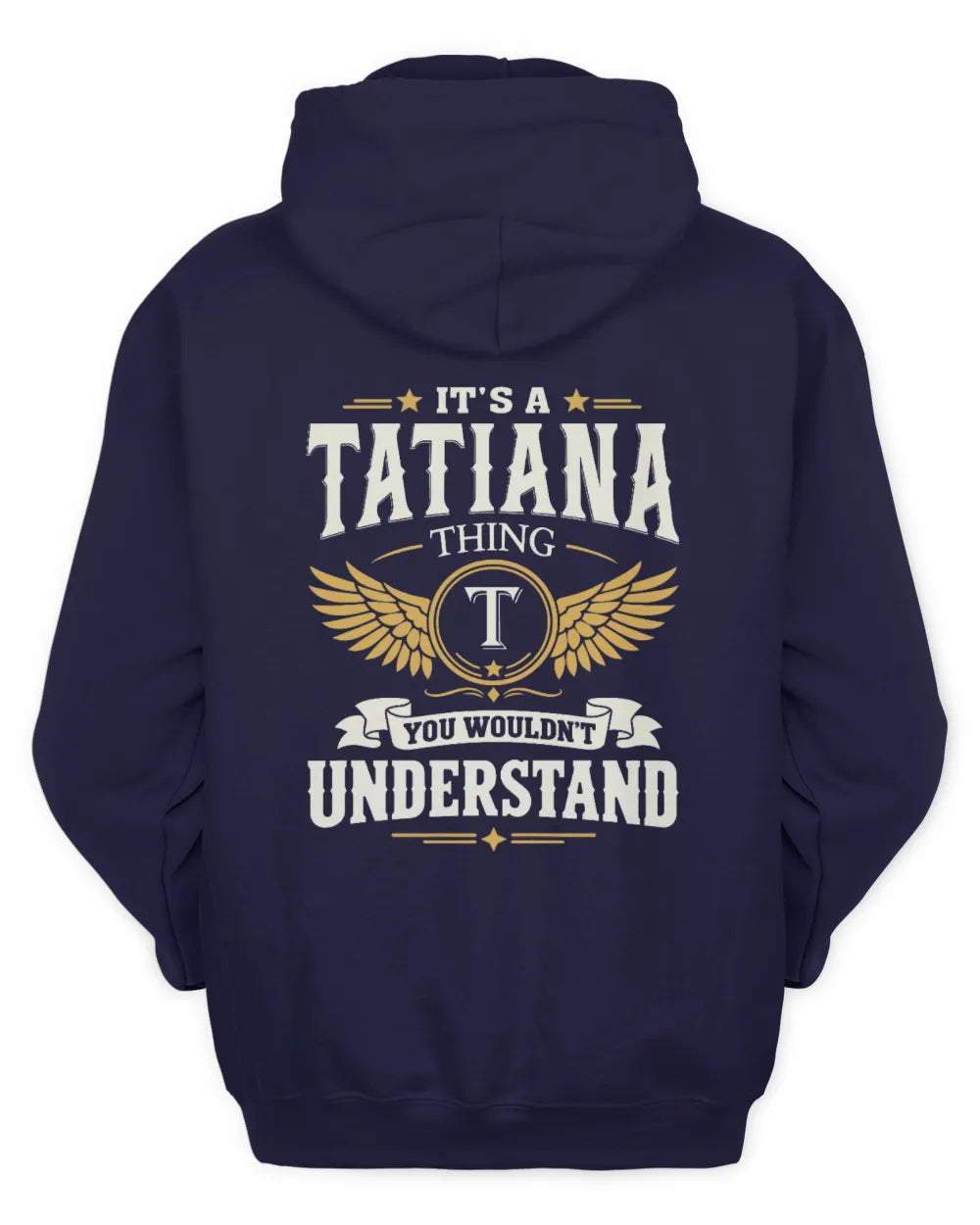 TATIANA KT06-M008 It’s a [NAME] Thing – You Wouldn’t Understand | Personalized Vintage T-Shirt - Unisex Hoodie - Navy