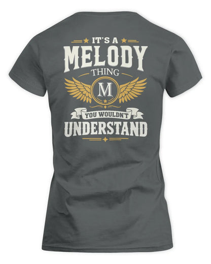 MELODY KT06-M008 It’s a [NAME] Thing – You Wouldn’t Understand | Personalized Vintage T-Shirt - Women's Standard T-Shirt - Charcoal