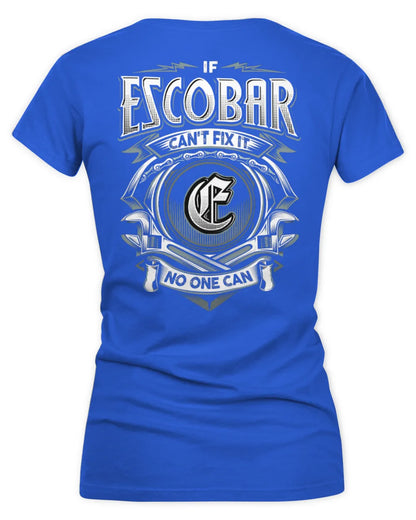 ESCOBAR AP81-K4-626 - Personalized Ahmed Quote Apparel “If Ahmed Can't Fix It, No One Can” - Women's V-Neck T-Shirt - Royal