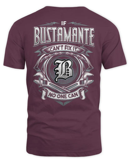 BUSTAMANTE AP81-K4-626 - Personalized Ahmed Quote Apparel “If Ahmed Can't Fix It, No One Can” - Unisex Standard T-Shirt - Maroon