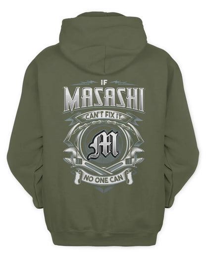 MASASHI AP81-K4-626 - Personalized Ahmed Quote Apparel “If Ahmed Can't Fix It, No One Can” - Unisex Hoodie - Military Green
