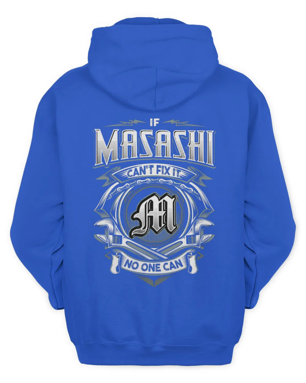 MASASHI AP81-K4-626 - Personalized Ahmed Quote Apparel “If Ahmed Can't Fix It, No One Can” - Unisex Hoodie - Royal