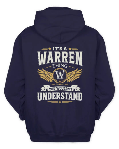 WARREN KT06-M008 It’s a [NAME] Thing – You Wouldn’t Understand | Personalized Vintage T-Shirt - Unisex Hoodie - Navy
