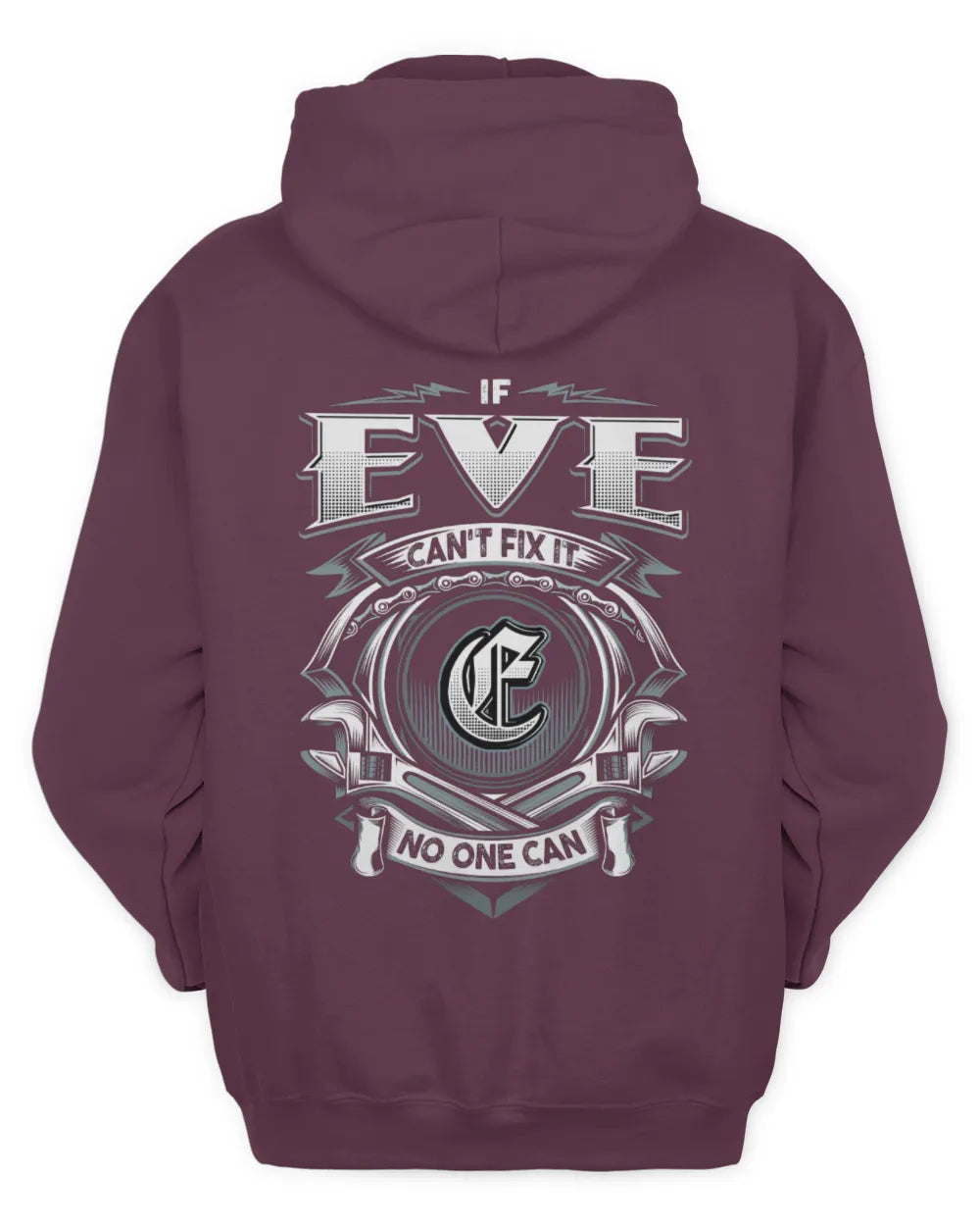 EVE AP81-K4-626 - Personalized Ahmed Quote Apparel “If Ahmed Can't Fix It, No One Can” - Unisex Hoodie - Maroon