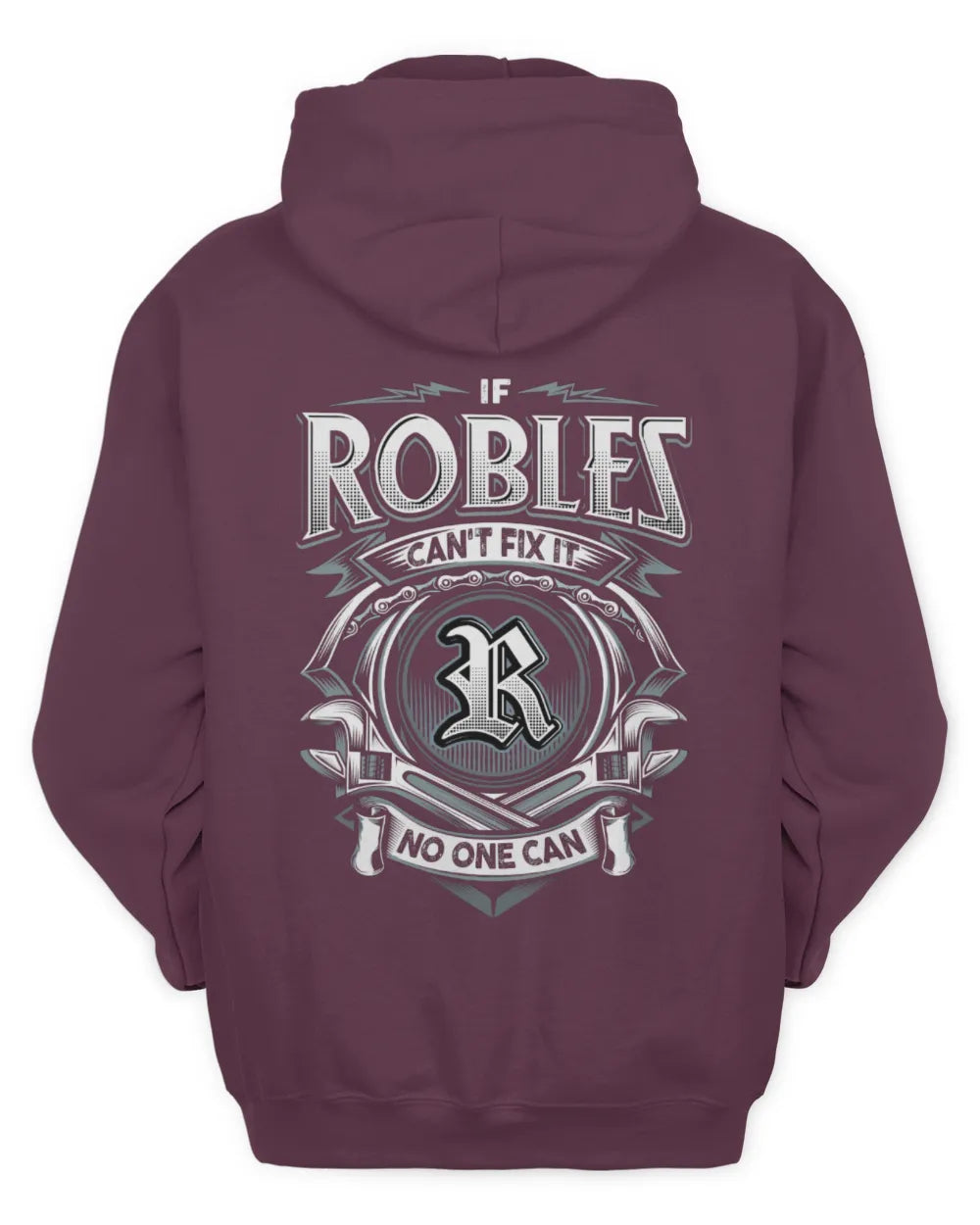 ROBLES AP81-K4-626 - Personalized Ahmed Quote Apparel “If Ahmed Can't Fix It, No One Can” - Unisex Hoodie - Maroon