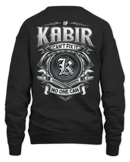 KABIR AP81-K4-626 - Personalized Ahmed Quote Apparel “If Ahmed Can't Fix It, No One Can” - Unisex Sweatshirt - Black
