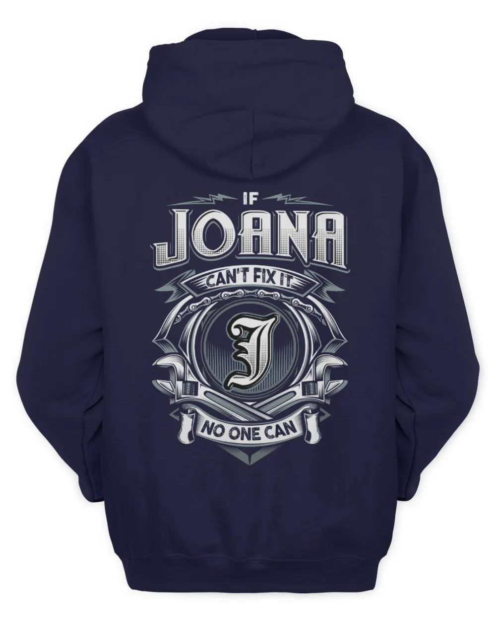 JOANA AP81-K4-626 - Personalized Ahmed Quote Apparel “If Ahmed Can't Fix It, No One Can” - Unisex Hoodie - Navy
