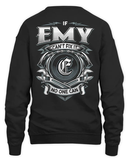 EMY AP81-K4-626 - Personalized Ahmed Quote Apparel “If Ahmed Can't Fix It, No One Can” - Unisex Sweatshirt - Black