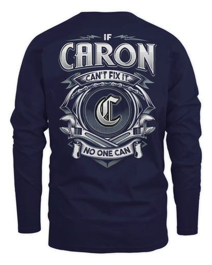 CARON AP81-K4-626 - Personalized Ahmed Quote Apparel “If Ahmed Can't Fix It, No One Can” - Men's Long Sleeved T-Shirt - Navy