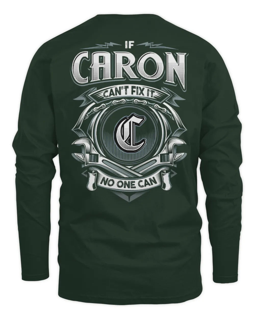 CARON AP81-K4-626 - Personalized Ahmed Quote Apparel “If Ahmed Can't Fix It, No One Can” - Men's Long Sleeved T-Shirt - Forest Green