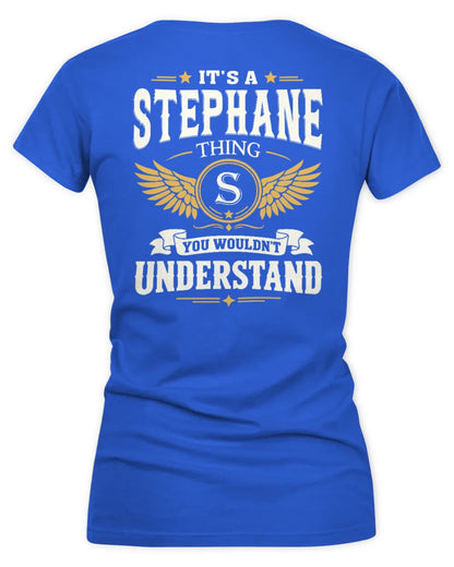 STEPHANE KT06-M008 It’s a [NAME] Thing – You Wouldn’t Understand | Personalized Vintage T-Shirt - Women's V-Neck T-Shirt - Royal