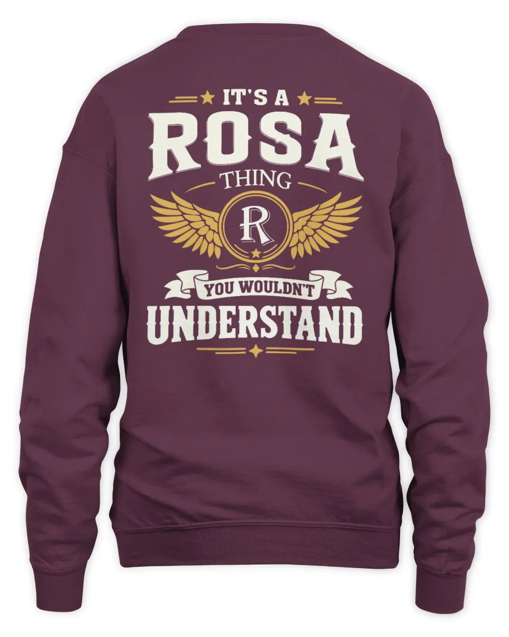 ROSA KT06-M008 It’s a [NAME] Thing – You Wouldn’t Understand | Personalized Vintage T-Shirt - Unisex Sweatshirt - Maroon