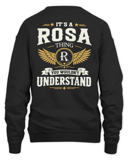 ROSA KT06-M008 It’s a [NAME] Thing – You Wouldn’t Understand | Personalized Vintage T-Shirt - Unisex Sweatshirt - Black