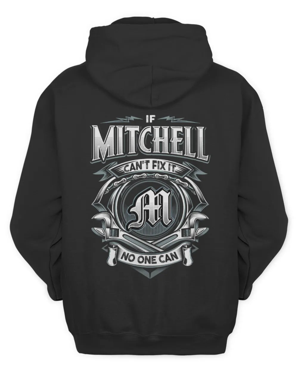 MITCHELL AP81-K4-626 - Personalized Ahmed Quote Apparel “If Ahmed Can't Fix It, No One Can” - Unisex Hoodie - Black