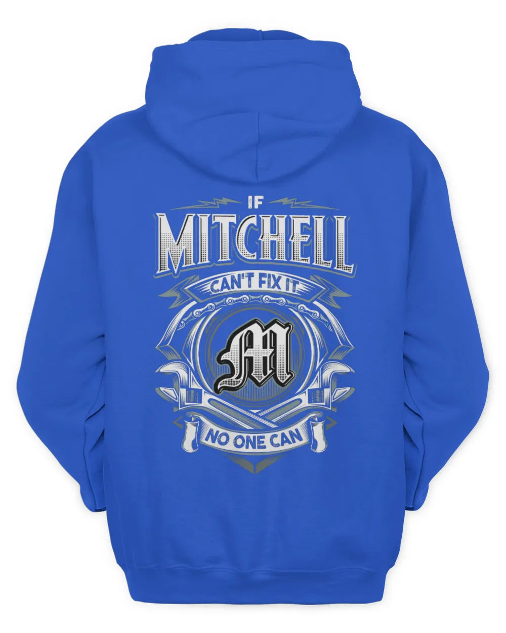 MITCHELL AP81-K4-626 - Personalized Ahmed Quote Apparel “If Ahmed Can't Fix It, No One Can” - Unisex Hoodie - Royal