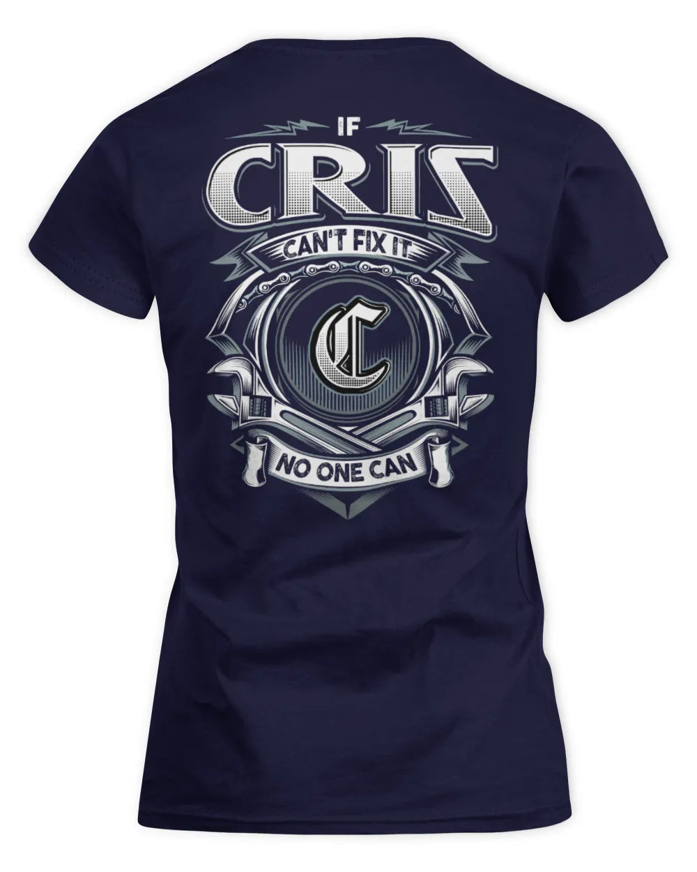 CRIS AP81-K4-626 - Personalized Ahmed Quote Apparel “If Ahmed Can't Fix It, No One Can” - Women's Standard T-Shirt - Navy