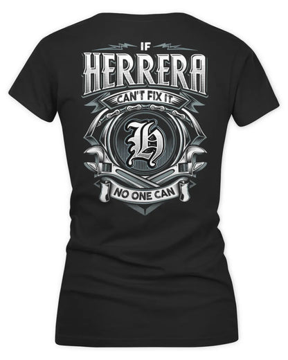 HERRERA AP81-K4-626 - Personalized Ahmed Quote Apparel “If Ahmed Can't Fix It, No One Can” - Women's V-Neck T-Shirt - Black