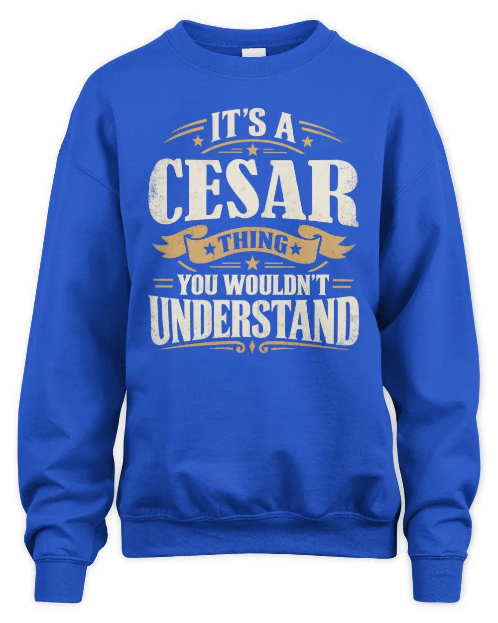 CESAR P08 TH51 - Personalized “It’s a/an [NAME] Thing – You Wouldn’t Understand” Shirt - Unisex Sweatshirt - Royal