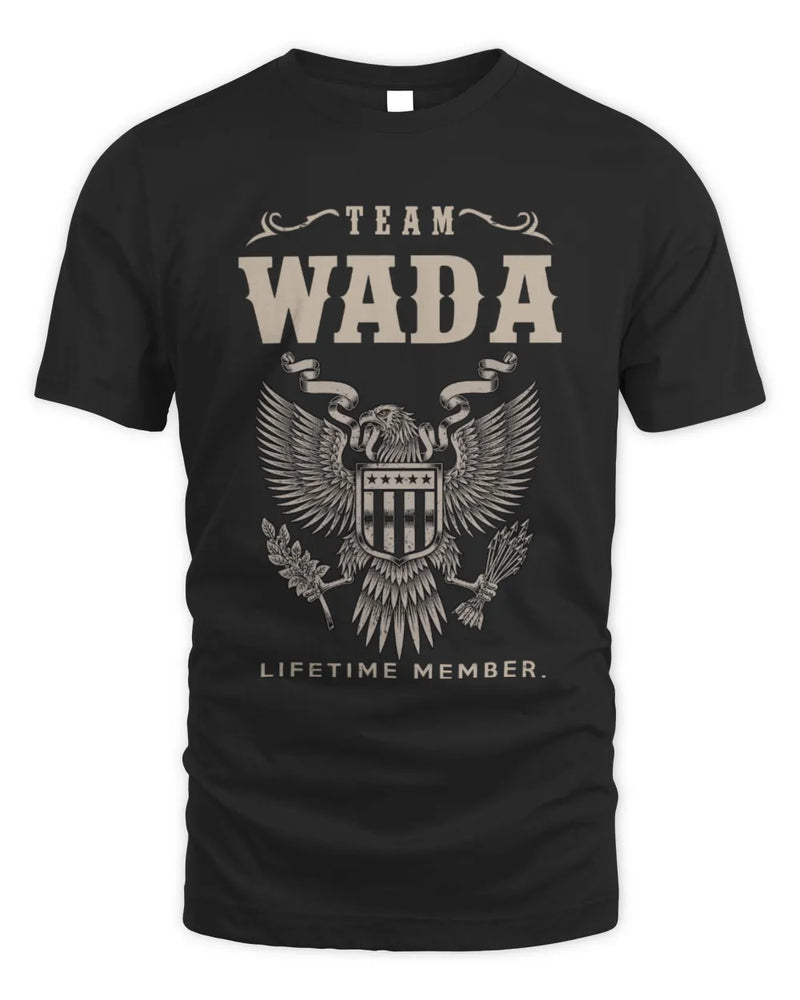 WADA TP06-K82 – Personalized Classic Style Apparel “Team NAME Lifetime Member” - Unisex Standard T-Shirt - Black