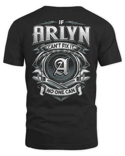 ARLYN AP81-K4-626 - Personalized Ahmed Quote Apparel “If Ahmed Can't Fix It, No One Can” - Unisex Standard T-Shirt - Black