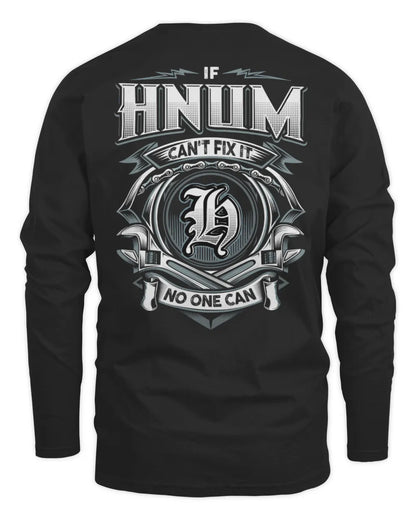 HNUM AP81-K4-626 - Personalized Ahmed Quote Apparel “If Ahmed Can't Fix It, No One Can” - Men's Long Sleeved T-Shirt - Black