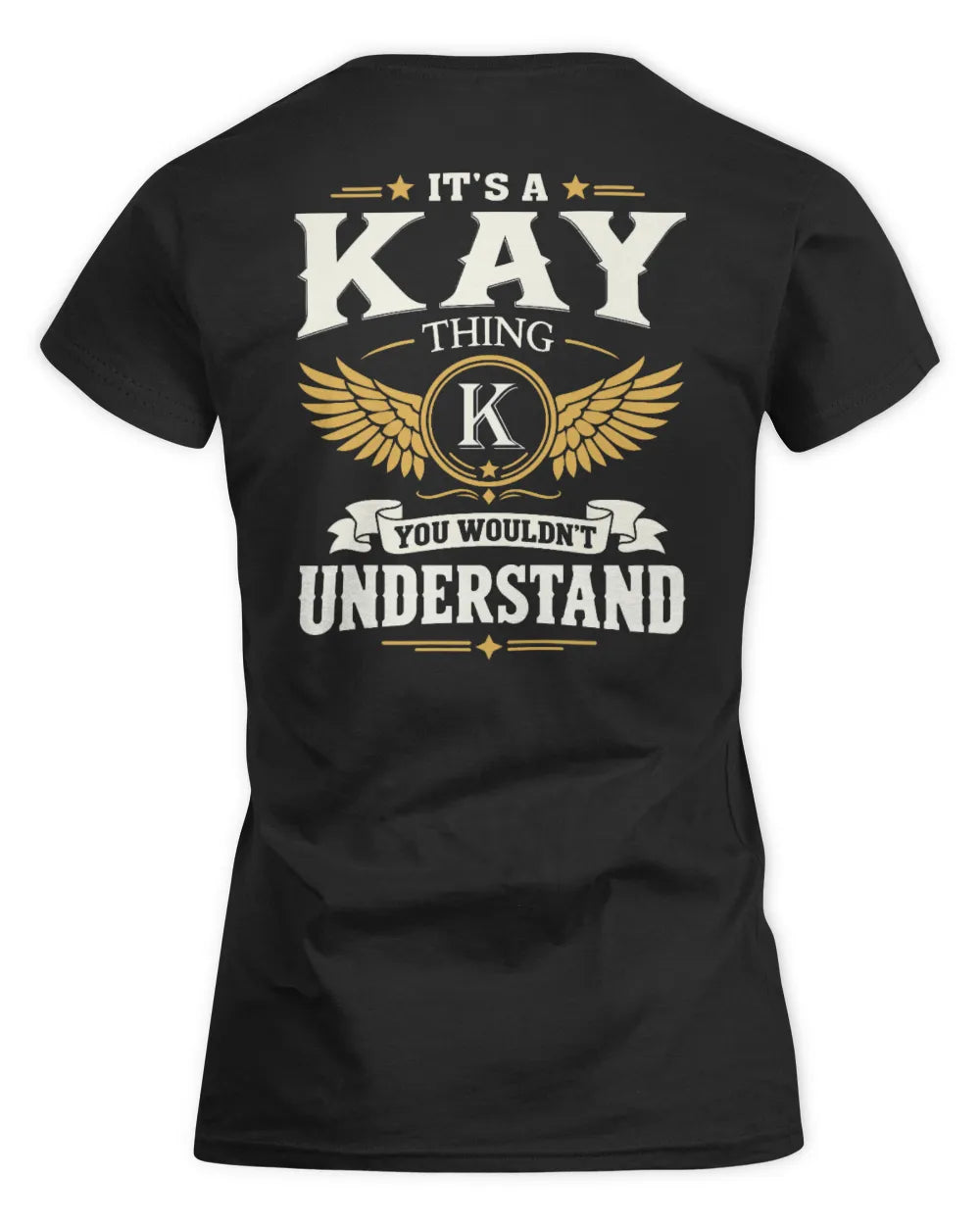 KAY KT06-M008 It’s a [NAME] Thing – You Wouldn’t Understand | Personalized Vintage T-Shirt - Women's Standard T-Shirt - Black