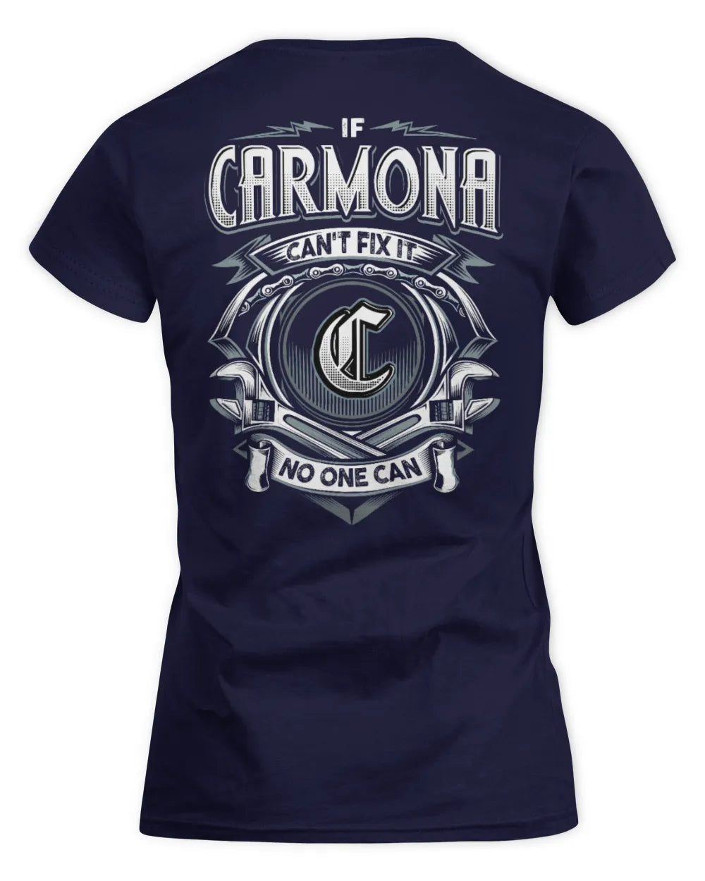 CARMONA AP81-K4-626 - Personalized Ahmed Quote Apparel “If Ahmed Can't Fix It, No One Can” - Women's Standard T-Shirt - Navy