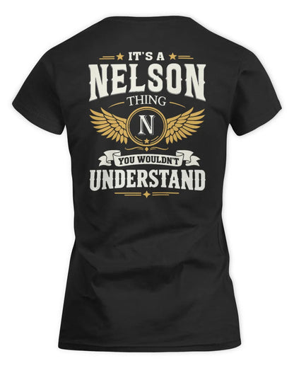 NELSON KT06-M008 It’s a [NAME] Thing – You Wouldn’t Understand | Personalized Vintage T-Shirt - Women's Standard T-Shirt - Black