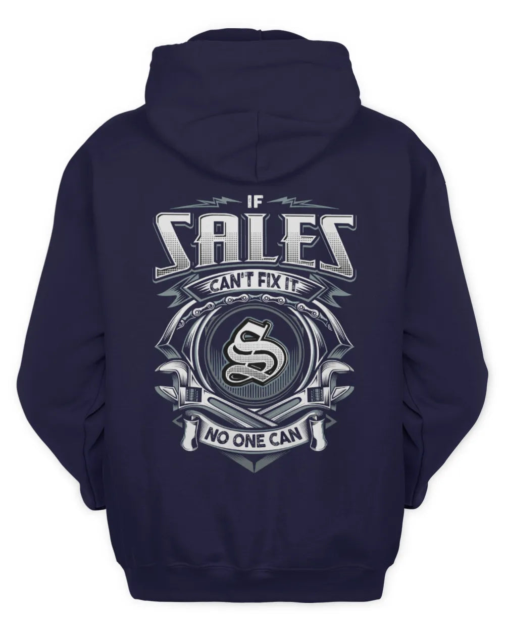 SALES AP81-K4-626 - Personalized Ahmed Quote Apparel “If Ahmed Can't Fix It, No One Can” - Unisex Hoodie - Navy