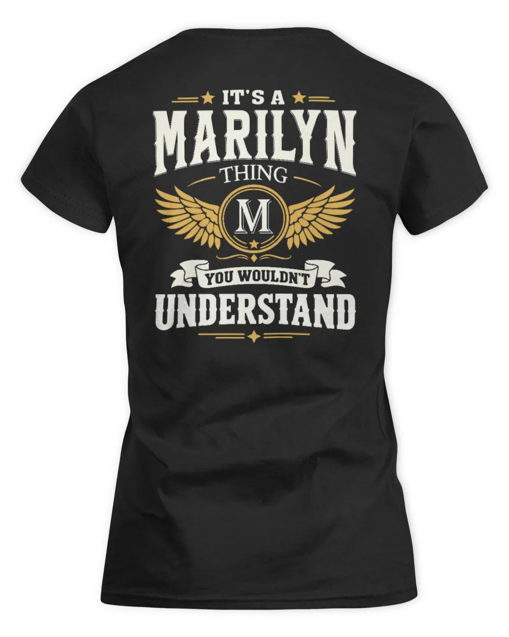 MARILYN KT06-M008 It’s a [NAME] Thing – You Wouldn’t Understand | Personalized Vintage T-Shirt - Women's Standard T-Shirt - Black