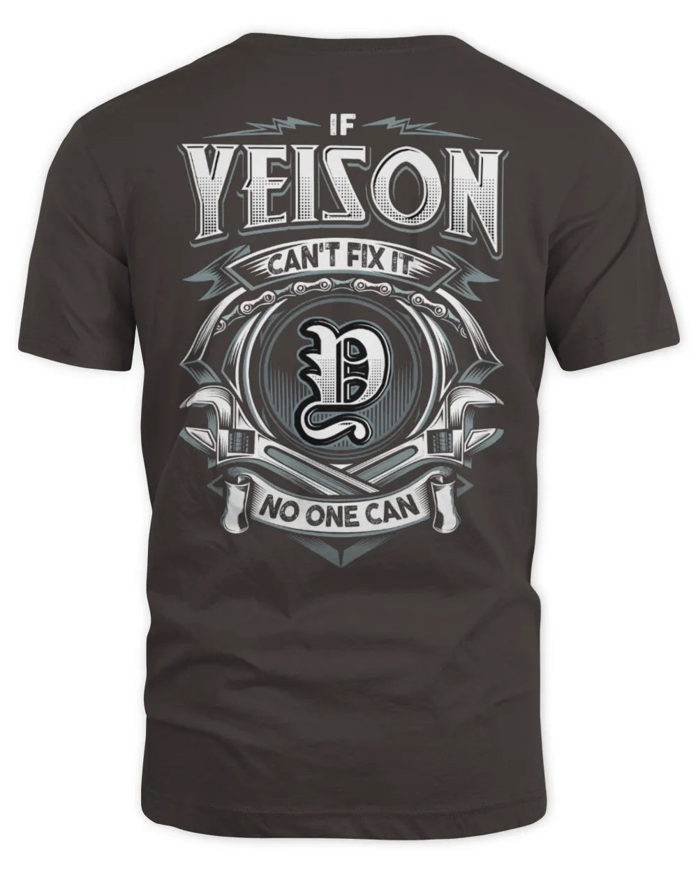 YEISON AP81-K4-626 - Personalized Ahmed Quote Apparel “If Ahmed Can't Fix It, No One Can” - Unisex Standard T-Shirt - Dark Chocolate