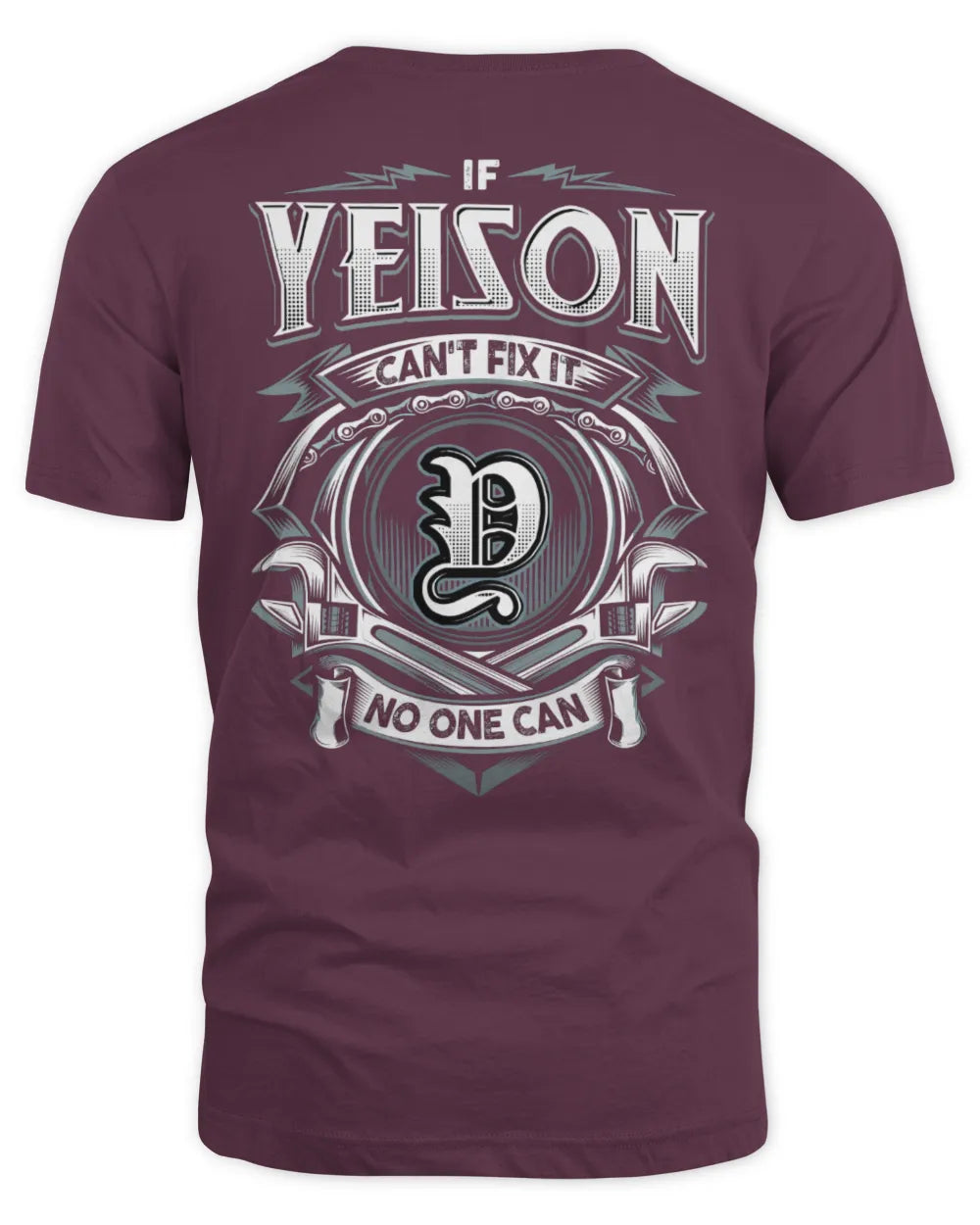 YEISON AP81-K4-626 - Personalized Ahmed Quote Apparel “If Ahmed Can't Fix It, No One Can” - Unisex Standard T-Shirt - Maroon