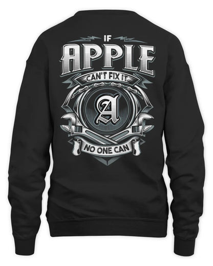 APPLE AP81-K4-626 - Personalized Ahmed Quote Apparel “If Ahmed Can't Fix It, No One Can” - Unisex Sweatshirt - Black