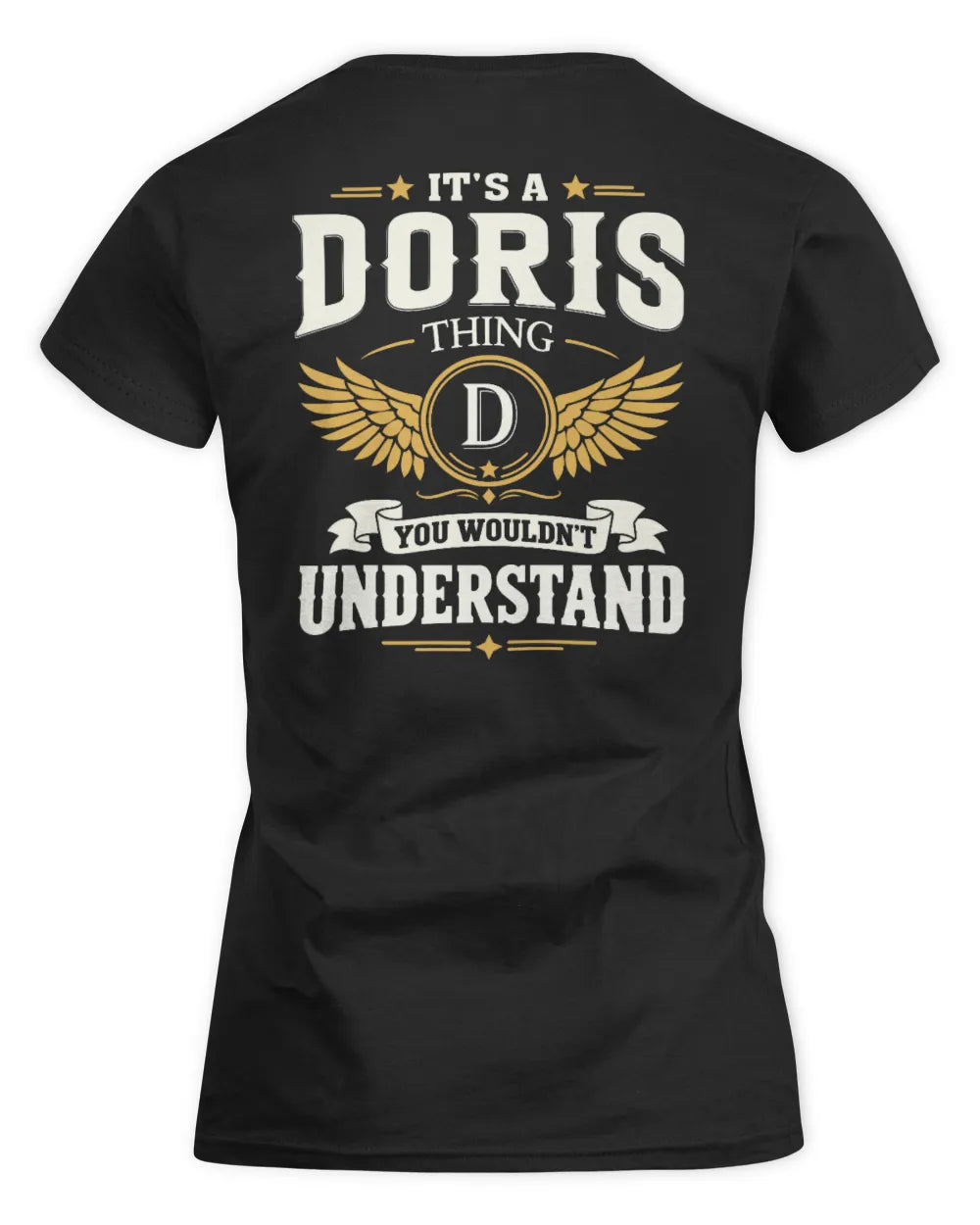DORIS KT06-M008 It’s a [NAME] Thing – You Wouldn’t Understand | Personalized Vintage T-Shirt - Women's Standard T-Shirt - Black