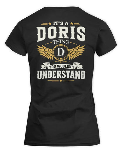 DORIS KT06-M008 It’s a [NAME] Thing – You Wouldn’t Understand | Personalized Vintage T-Shirt - Women's Standard T-Shirt - Black