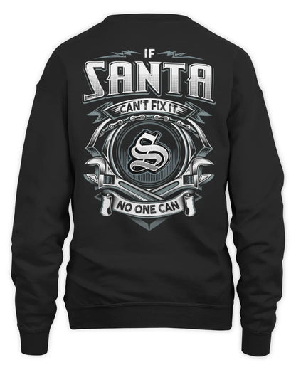 SANTA AP81-K4-626 - Personalized Ahmed Quote Apparel “If Ahmed Can't Fix It, No One Can” - Unisex Sweatshirt - Black