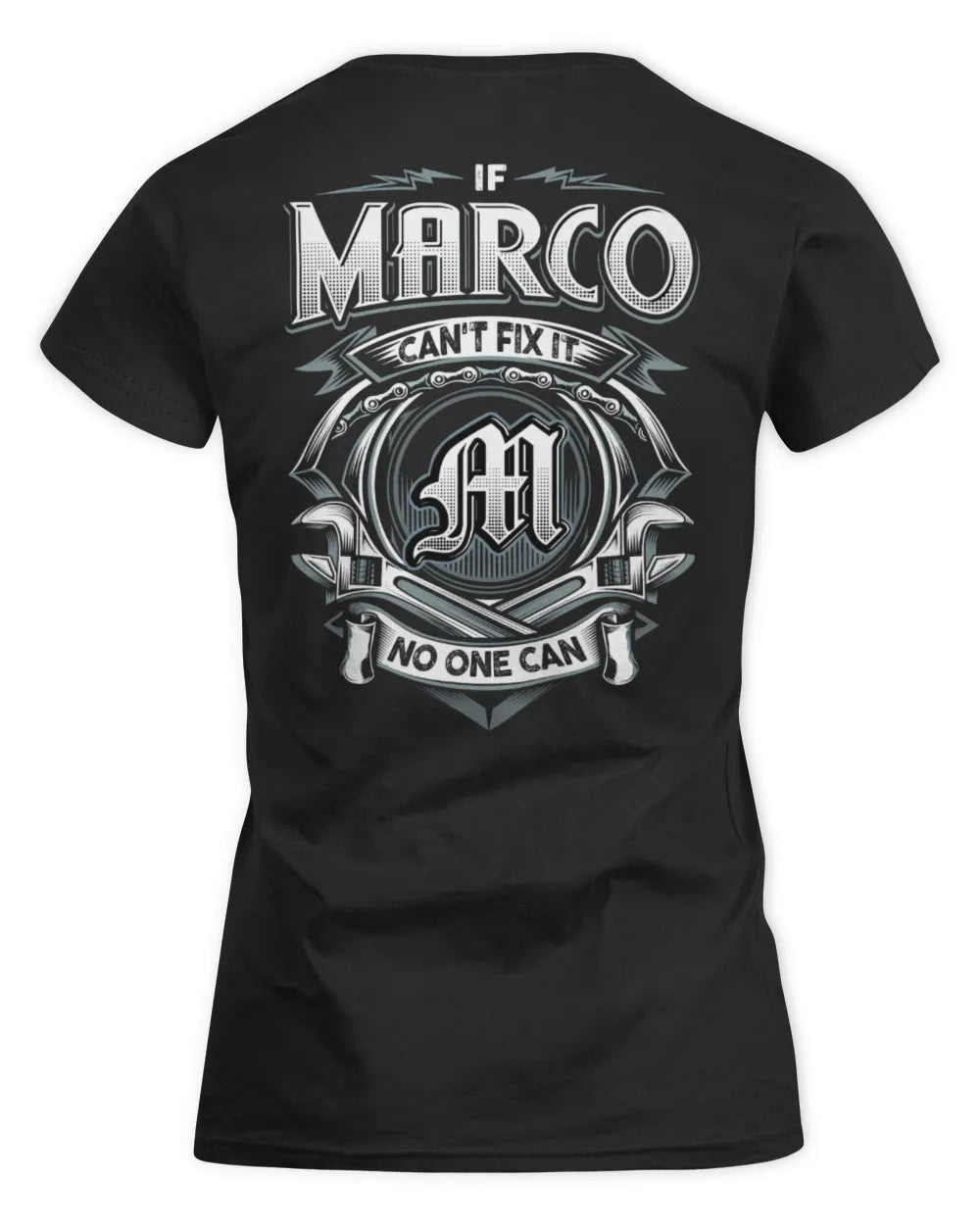 MARCO AP81-K4-626 - Personalized Ahmed Quote Apparel “If Ahmed Can't Fix It, No One Can” - Women's Standard T-Shirt - Black