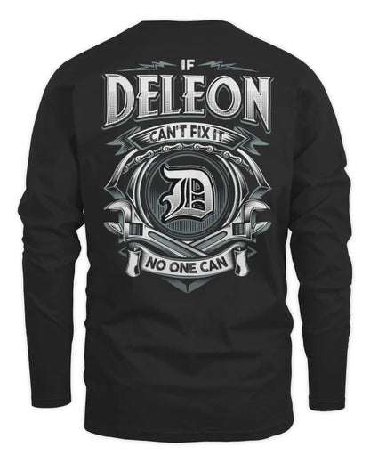 DELEON AP81-K4-626 - Personalized Ahmed Quote Apparel “If Ahmed Can't Fix It, No One Can” - Men's Long Sleeved T-Shirt - Black