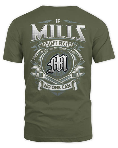 MILLS AP81-K4-626 - Personalized Ahmed Quote Apparel “If Ahmed Can't Fix It, No One Can” - Unisex Standard T-Shirt - Military Green